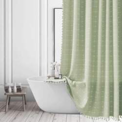 Sage Green Extra Long dušas aizkars