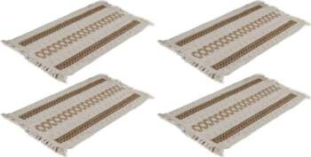Set mit 4 böhmischen Tischsets mit
