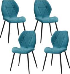 Set of 4 Dining Chairs, Modern