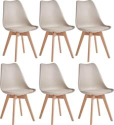 Set of 6 Modern Dining Chairs