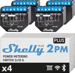 Shelly Plus 2PM Pack of 4