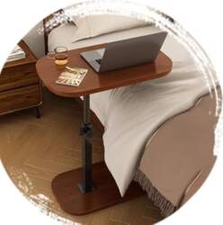 Side Table, Height Adjustable, Living Room