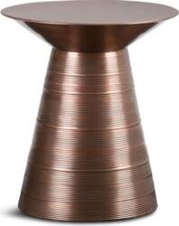 SIMPLIHOME Metal Side Table, Aged Copper