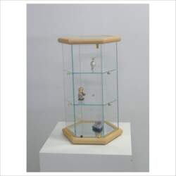 Small Hexagonal Display Case VM113T Light