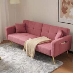 Sofa Bed with Adjustable Angle Gold