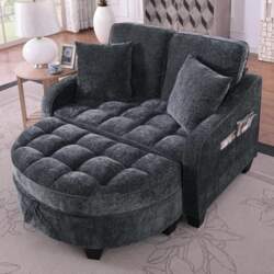 Sofa with Sleep Function, Chaise Longue