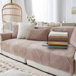 Soft Plush Sofa Covers for 1