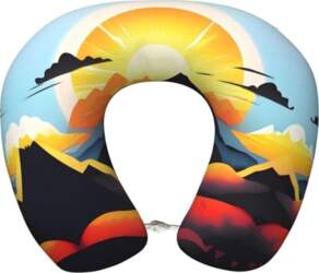Sunrise Mountain Memory Foam ceļojuma spilvens