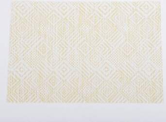 Tischset PVC, 6er-Set Gingham Muster Länglich