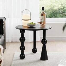 TWSOUL Side Table, Modern Round Side