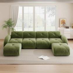 U-Shaped Modular Sofa Frameless Sofa 4