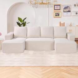 VEVOR Modular Sofa U-Shaped Corner Sofa