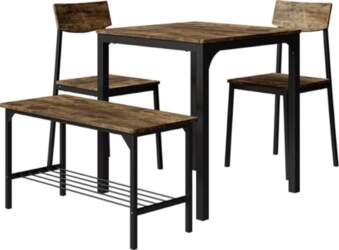 Vicco Fyrk Black Rustic Oak Dining