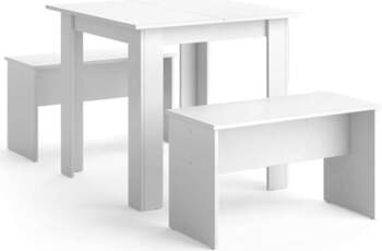 Vicco Sentio Dining Table Set, White