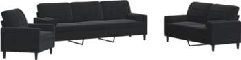 VidaXL Sofa Set 3-Piece Upholstered Sofa
