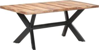 VidaXL Solid Wood Dining Table Kitchen