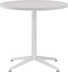 White Dining Table Round Small Office