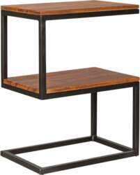 WOHNLING side table AKOLA S-shape Sheesham