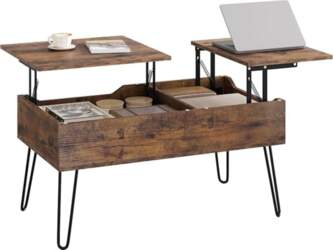 WOLTU BTS14shm Coffee Table, Height Adjustable