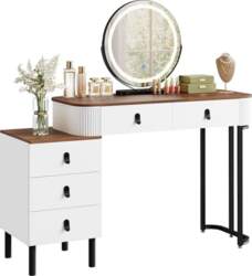 WOLTU Dressing Table with Mirror LED