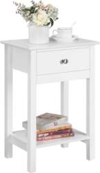 Yaheetech Bedside Table with Drawer, Side