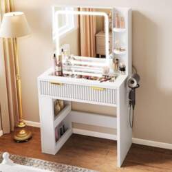YITAHOME Dressing Table with Adjustable LED