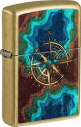Zippo Lighter 47190 Compass Design