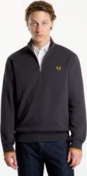 FRED PERRY Half Zip Sweatshirt Gray