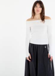 Adidas Off-Shoulder Long Sleeve Long-Sleeve Top