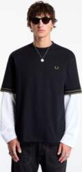 FRED PERRY Bold Tipped Tshirt Black