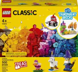 Прозрачные кубики LEGO Classic Creative (11013)