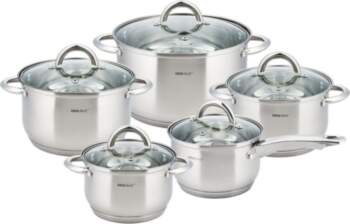 KingHoff Set of pots 10 elements