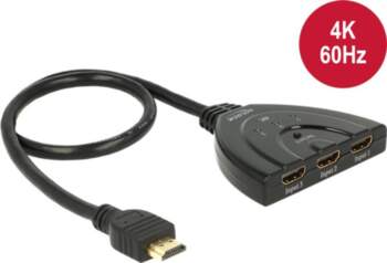Delock Switch 3x  HDMI > 1x