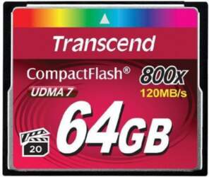 SD  Transcend 800x Compact Flash 64