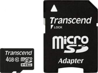 SD  Transcend MicroSDHC 4 GB Class