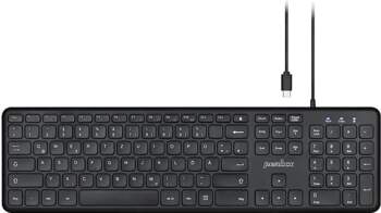 Perixx PERIBOARD-210, DE, USB-C, wired, silent
