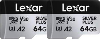 SD Lexar Silver Plus MicroSDXC 64