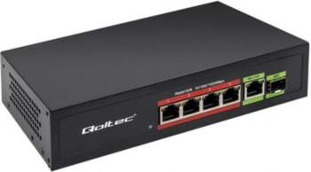 Switch  Qoltec   FAST Ethernet 4x RJ45