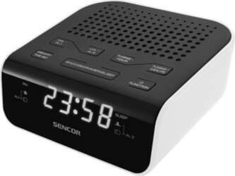 Radio pulkstenis Sencor SRC 136 WH