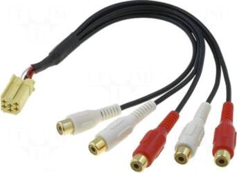 4CARMEDIA ISO mini plug,RCA socket