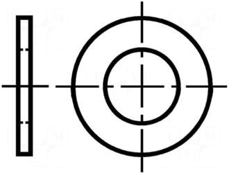 BOSSARD Washer | round | M4