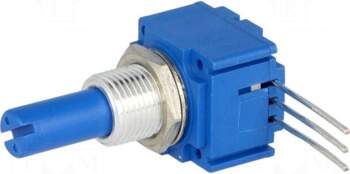 BOURNS Potentiometer: shaft | single turn
