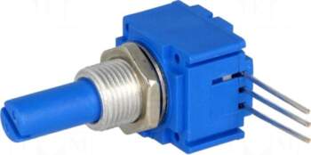 BOURNS Potentiometer: shaft | single turn