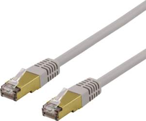 Cable DELTACO S/FTP Cat6a patch, Delta-certified