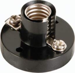 China AC LAMP SOCKET, E10, BLACK