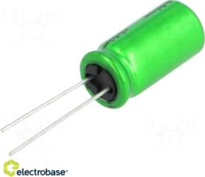 Electro Base Capacitor: electrolytic; bipolar; THT