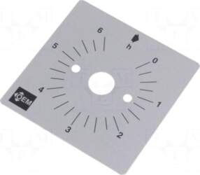 FAUCIGNY INSTRUMENTS Scale for mechanical timer