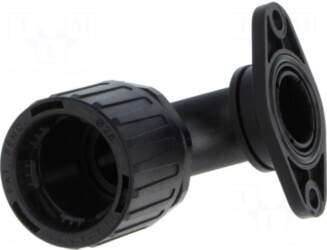 HELLERMANNTYTON 90° angled connector | polyamide