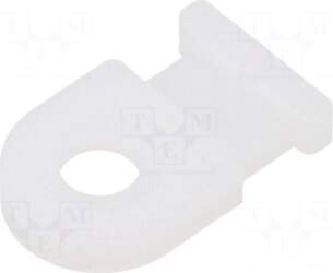 HELLERMANNTYTON Holder | screw | white