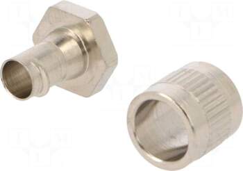 HELLERMANNTYTON Straight terminal connector | brass